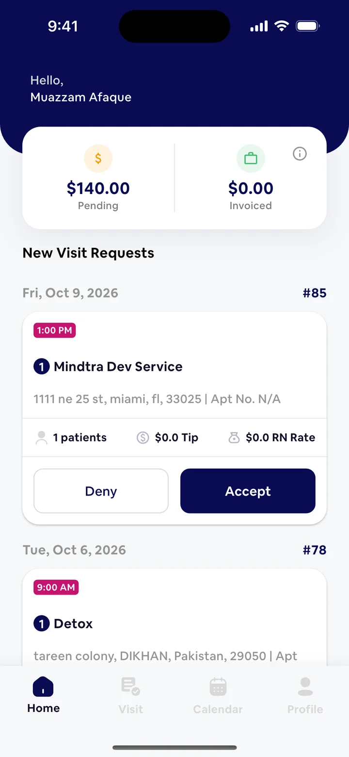 AllMedNow Nurse App screenshot 1