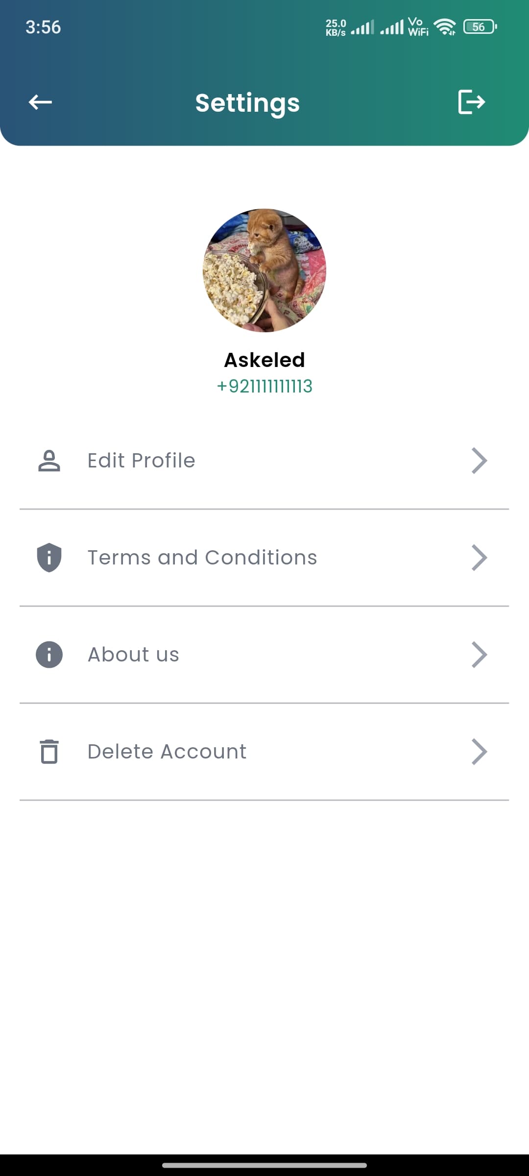 E2E Chat App screenshot 1